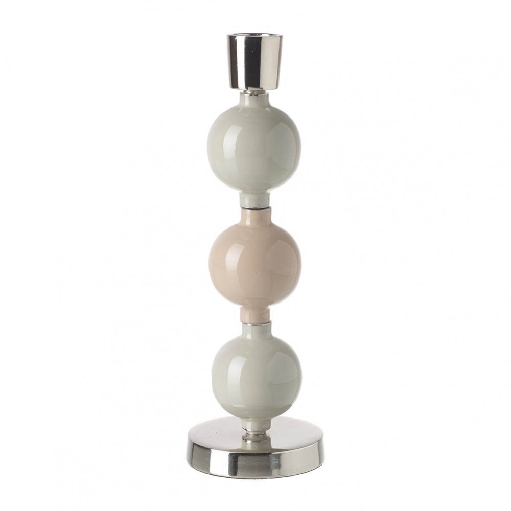 Anya Candlestick Sage/Blush H110x80mm Aluminium