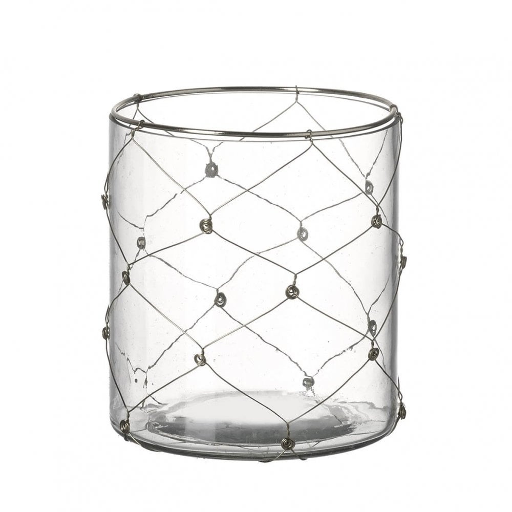 Anaya Tealight Holder Gold H90x80mm Glass