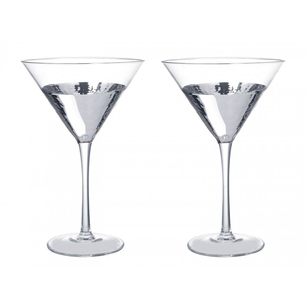 Glass Cocktail Kyla H190x120 Gls Sil S/2