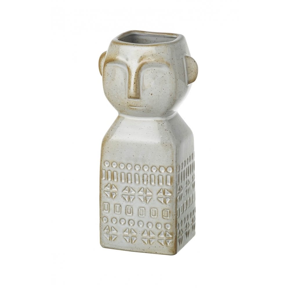 Merlin  Vase Grey H145x65mm Porcelain