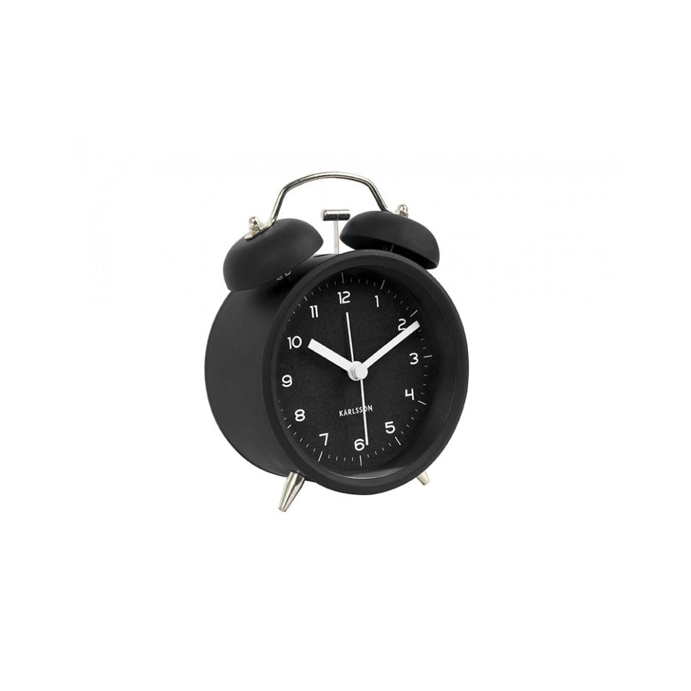 Alarm Clock Classic Bell with Gold, Black