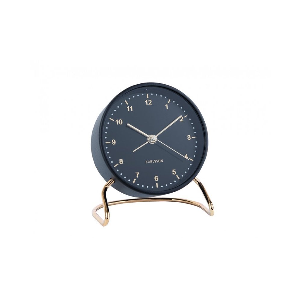 Alarm Clock Stylish Numbers, Black