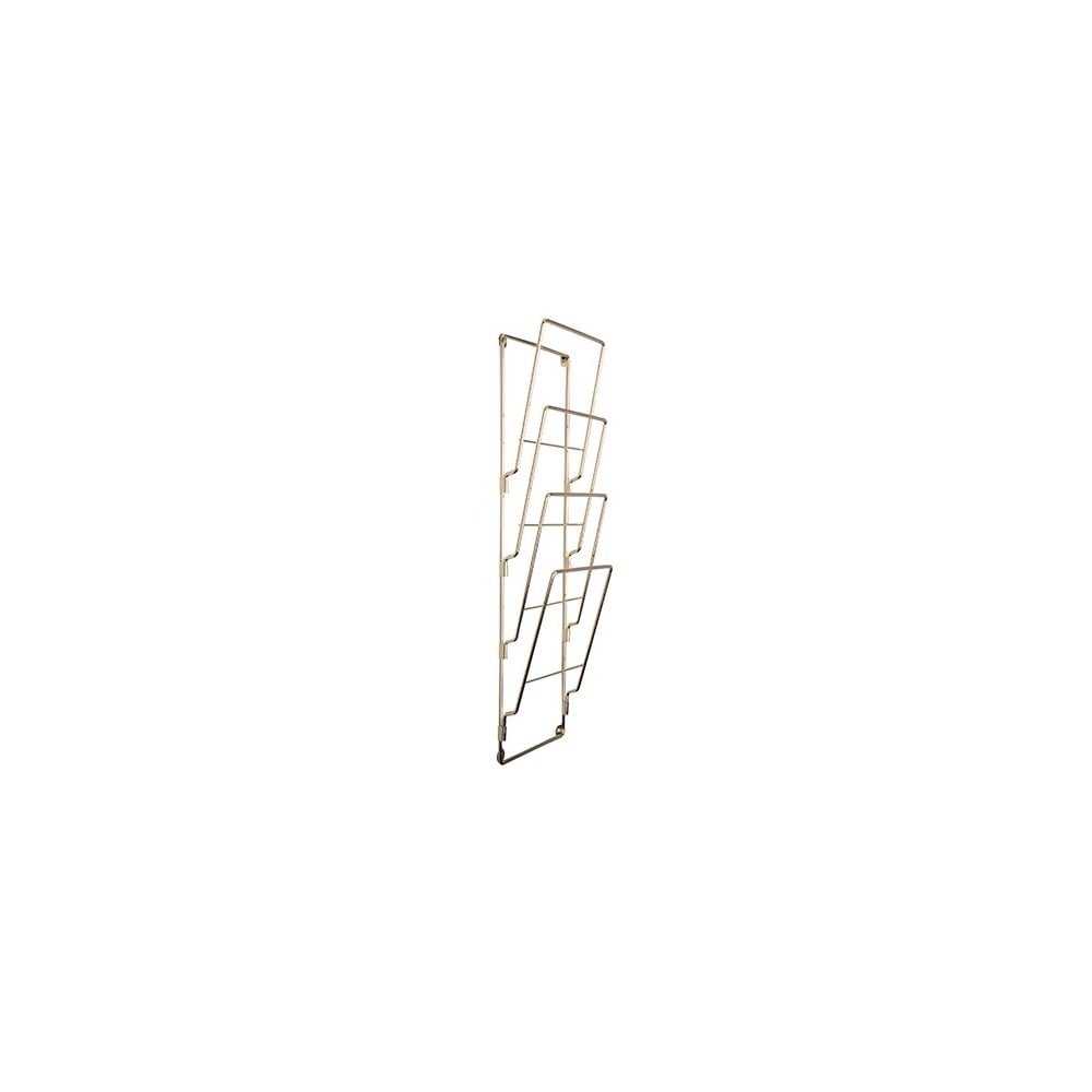 Magazine Rack Wire, Gold plated, Gold