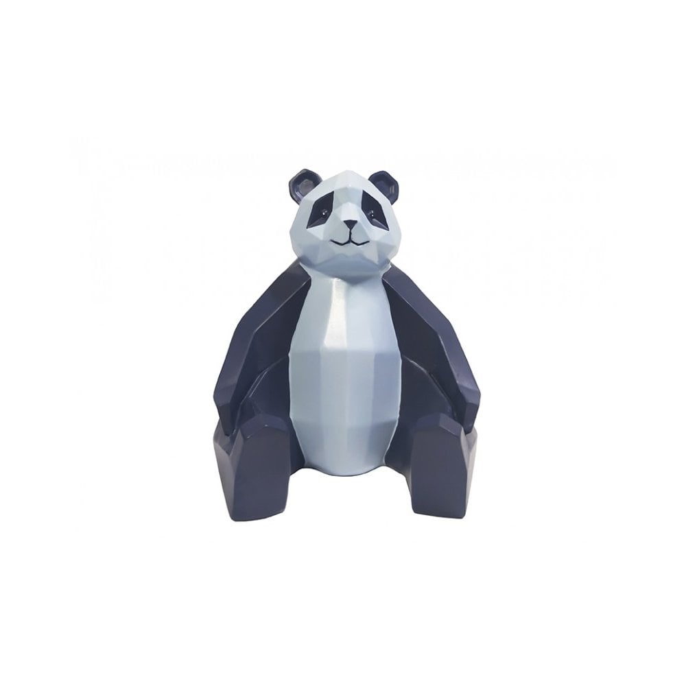 Statue Origami Panda, Blue