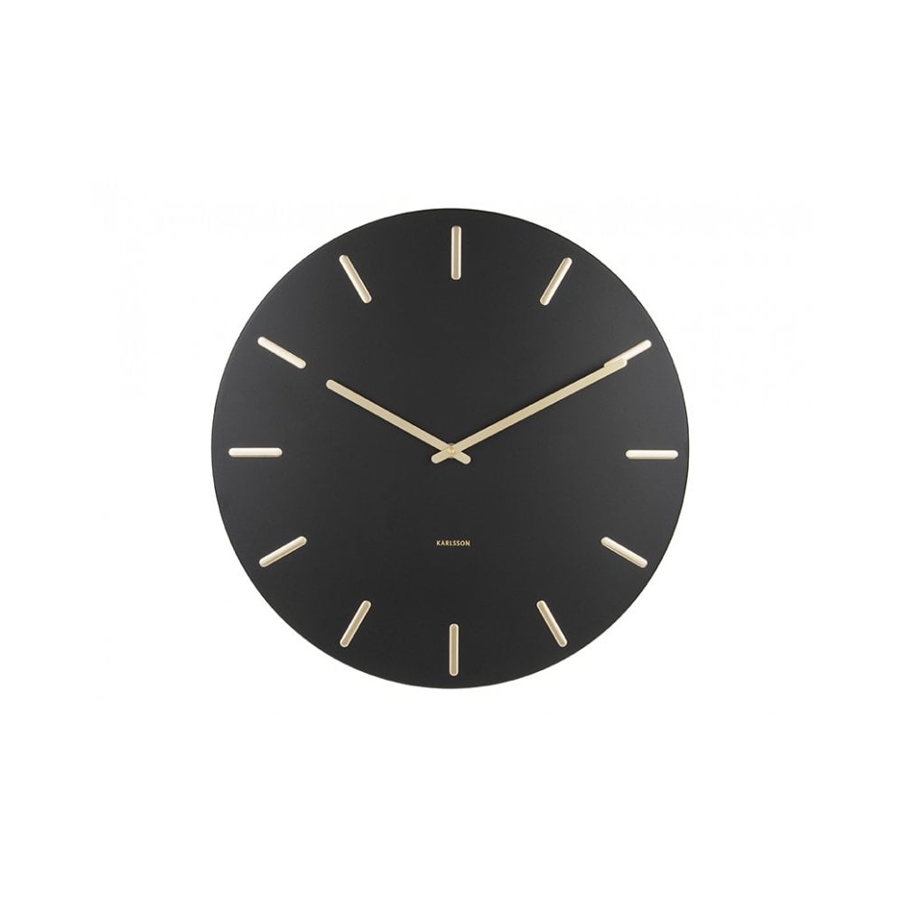 Wall Clock Charm, Black