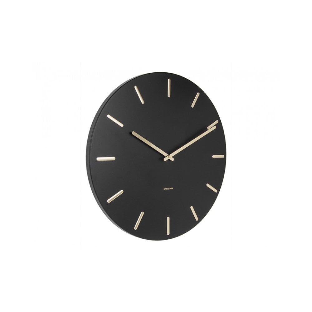 Wall Clock Charm, Black