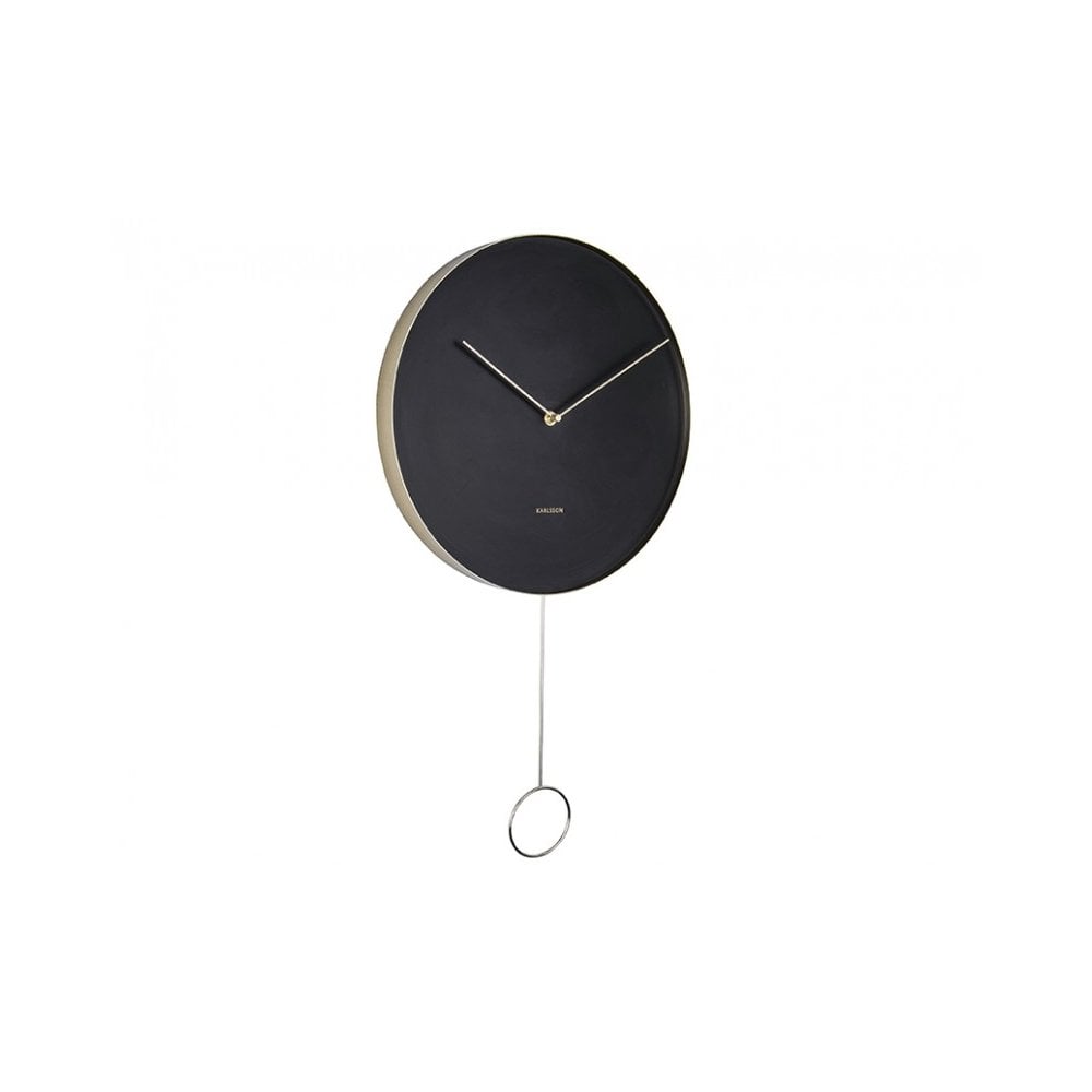 Wall Clock Pendulum, Black