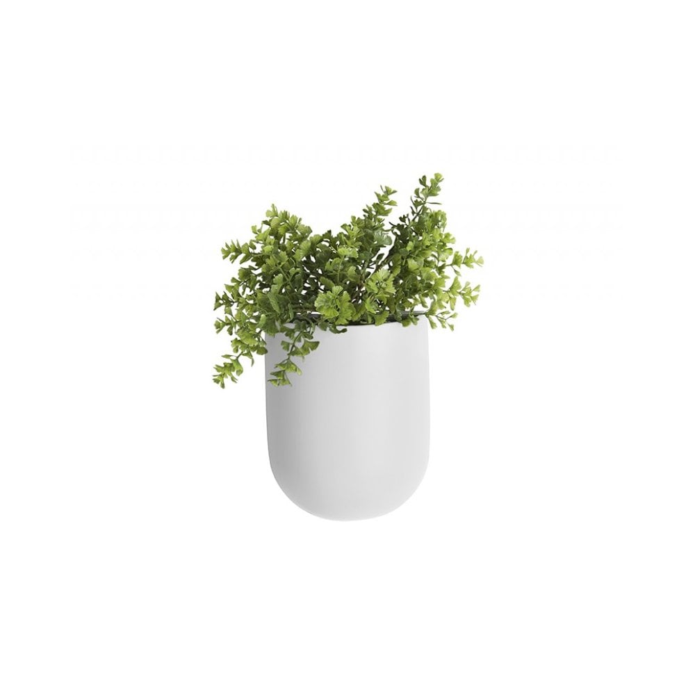 Wall Plant Pot Oval, White