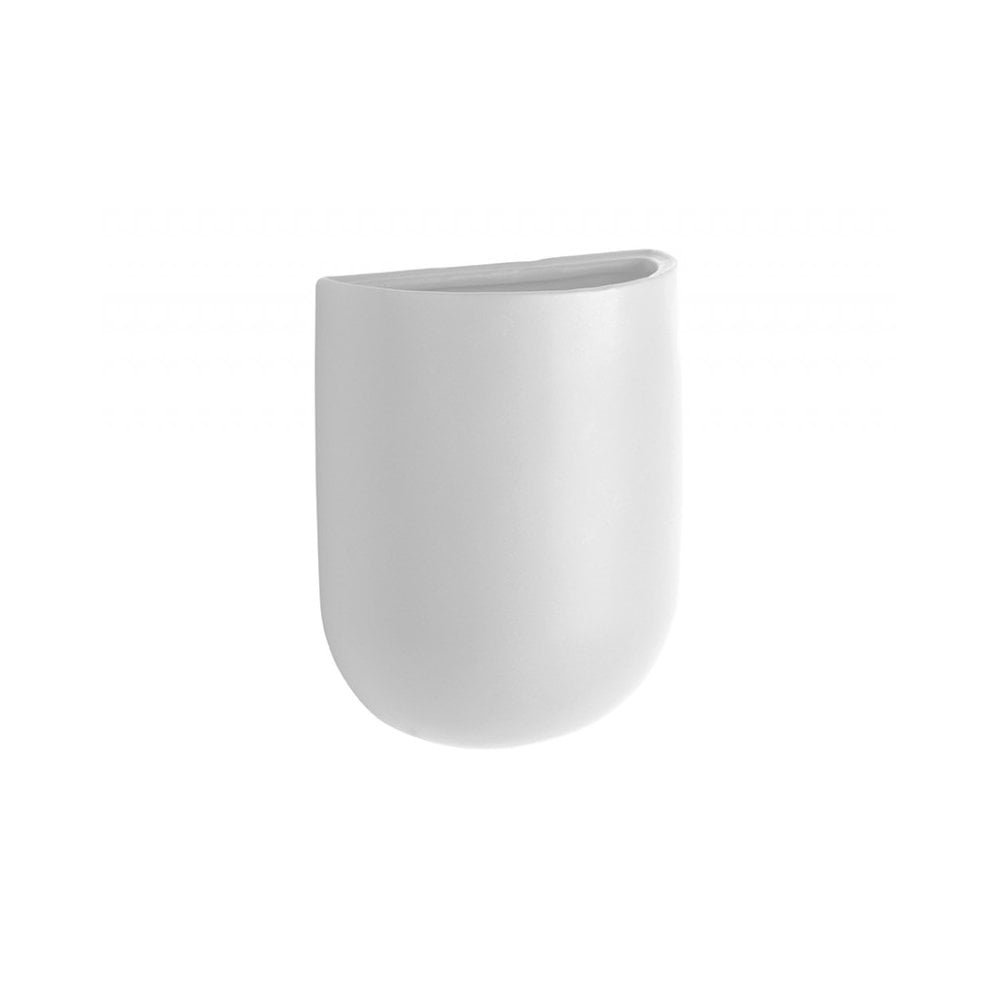 Wall Plant Pot Oval, White