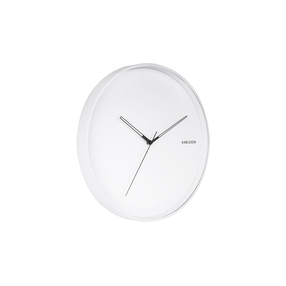 Wall Clock Hue, White