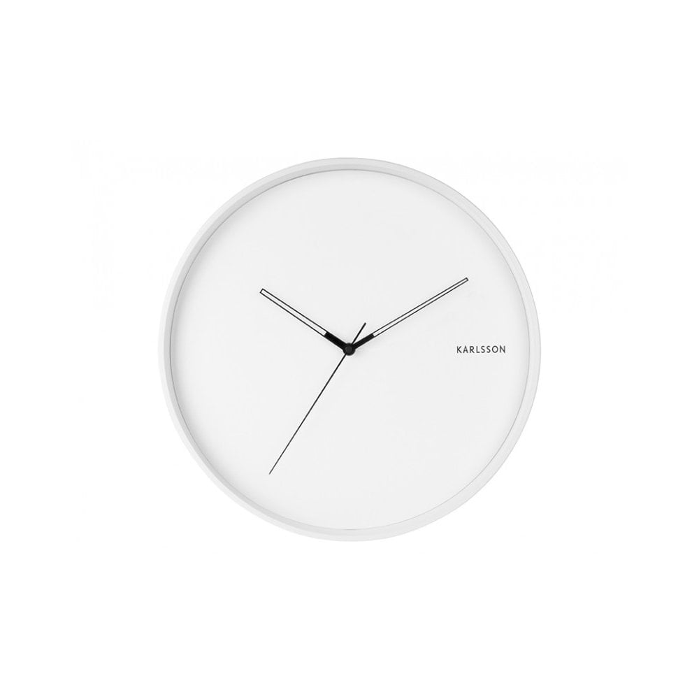 Wall Clock Hue, White