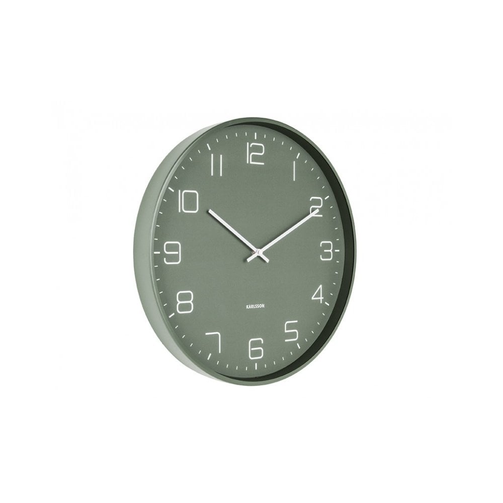 Wall Clock Lofty, Green