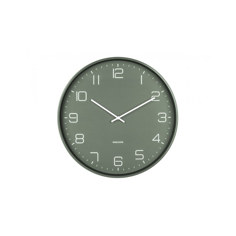 Wall Clock Lofty, Green