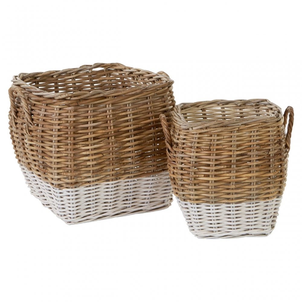 Hampstead Square Storage Baskets - Set Of 2