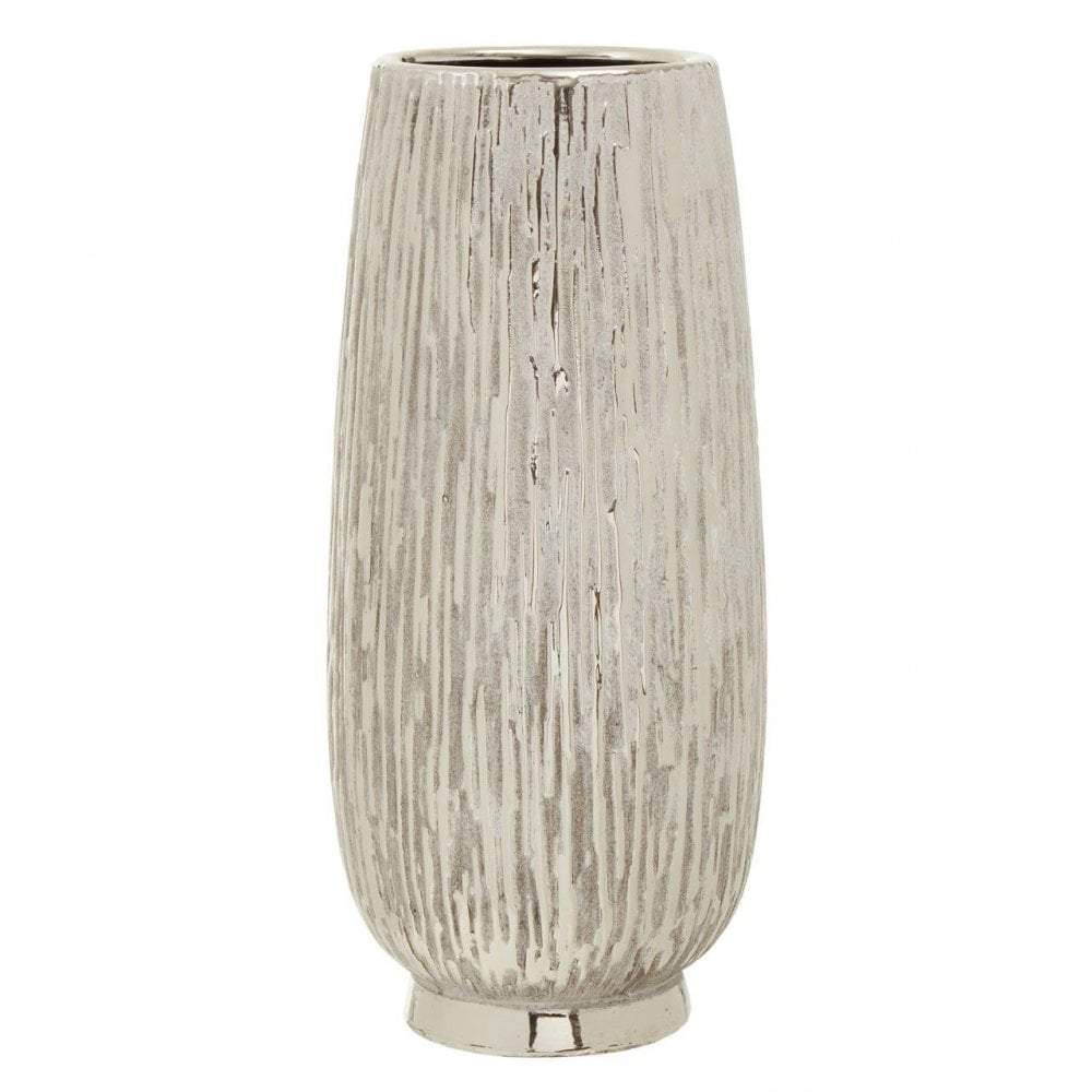 Hesper Large Silver Ceramic Vase