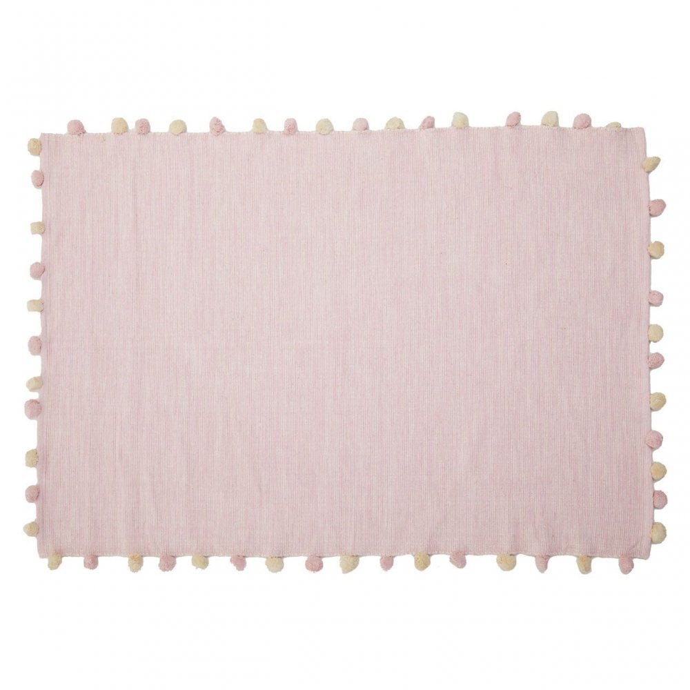 Kids Rectangular Pink Rug