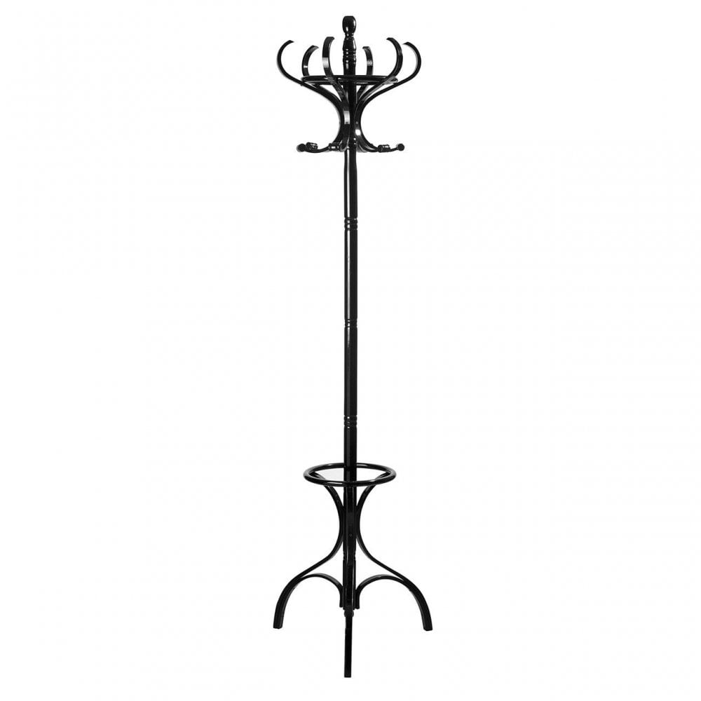 Black Finish Floor Standing Coat Stand