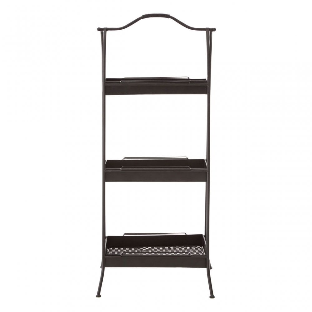 Lexa Black Metal Storage Rack