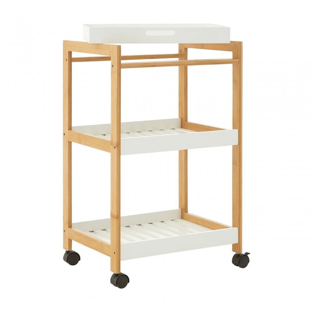 Nostra 3 Tiers Shelf Unit With Wheels