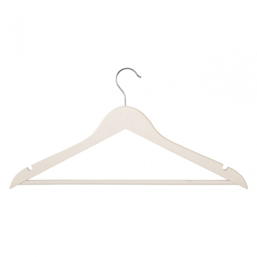 Matte White Clothes Hangers - Set Of 20
