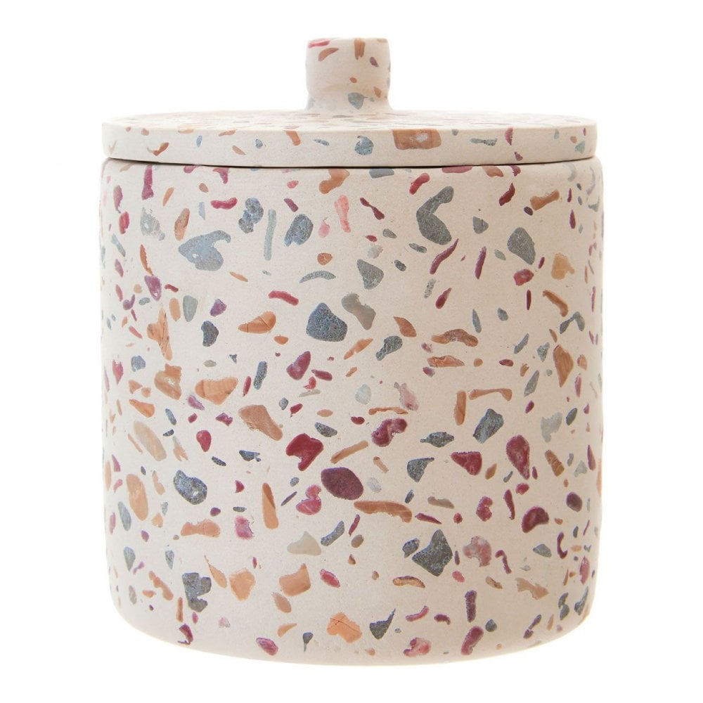 Gozo Concrete Terrazzo Cotton Jar