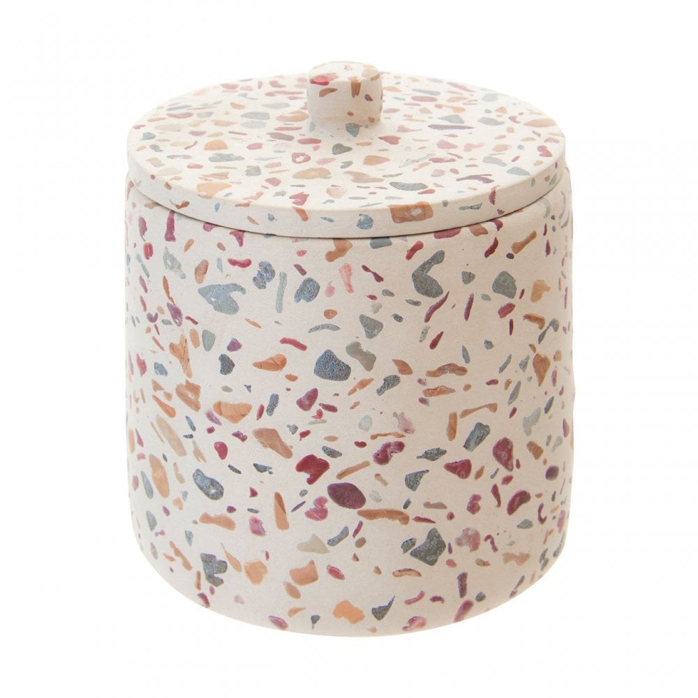 Gozo Concrete Terrazzo Cotton Jar