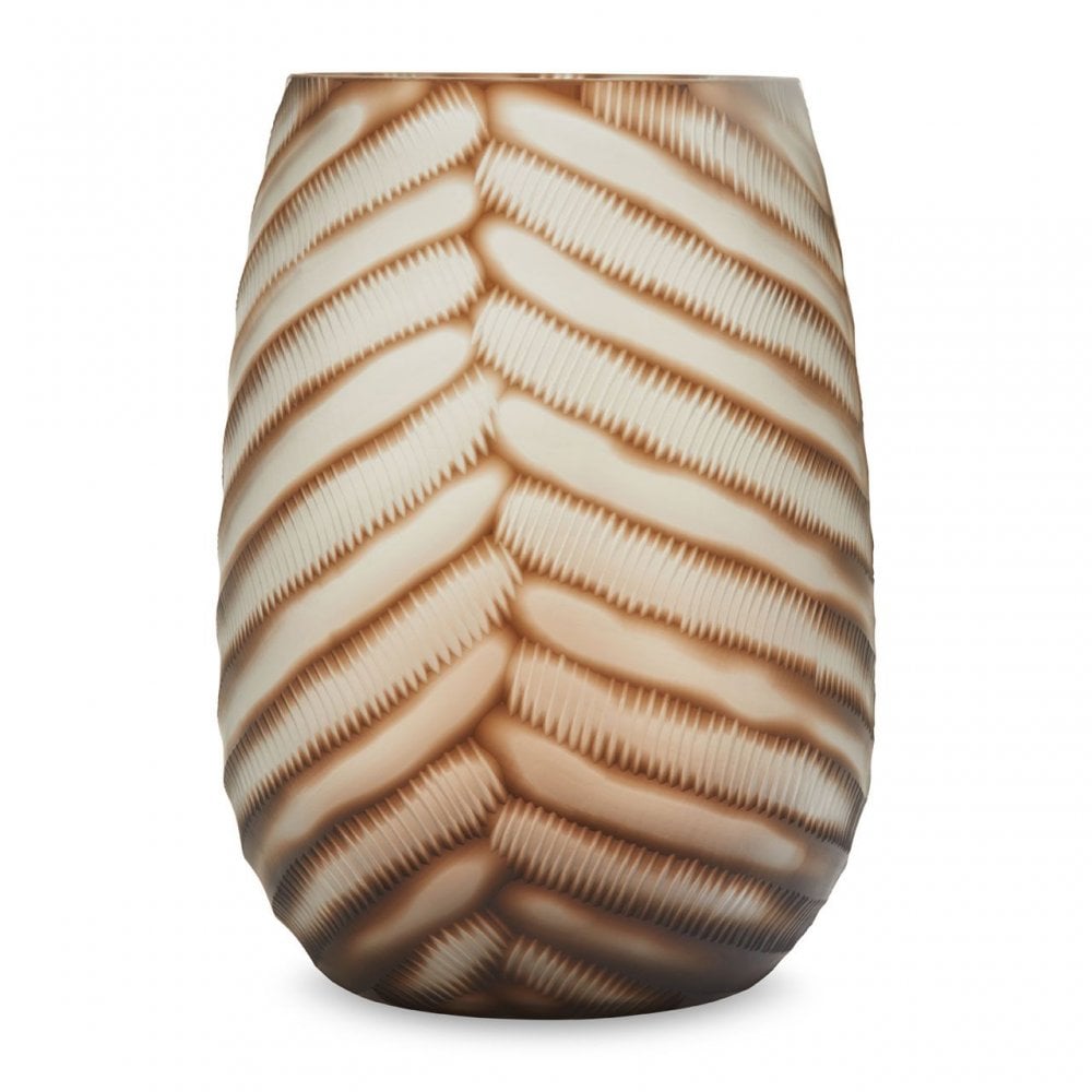 Hessa Large Chevron Cut Vase