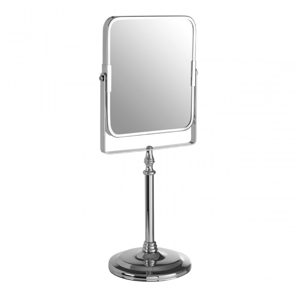 Cassini Chrome Iron Square Table Mirror