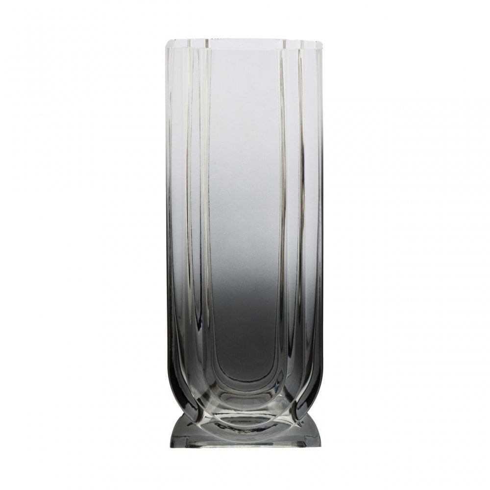 Edan Large Grey Ombre Glass Vase