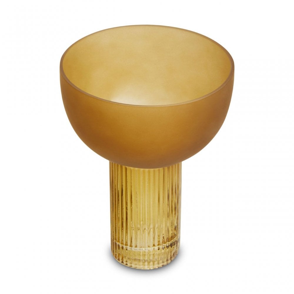 Esma Small Ochre Glass Vase