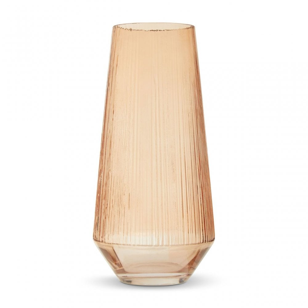 Esma Large Light Amber Glass Vase