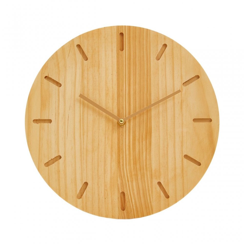 Vitus Natural Wood Effect Wall Clock