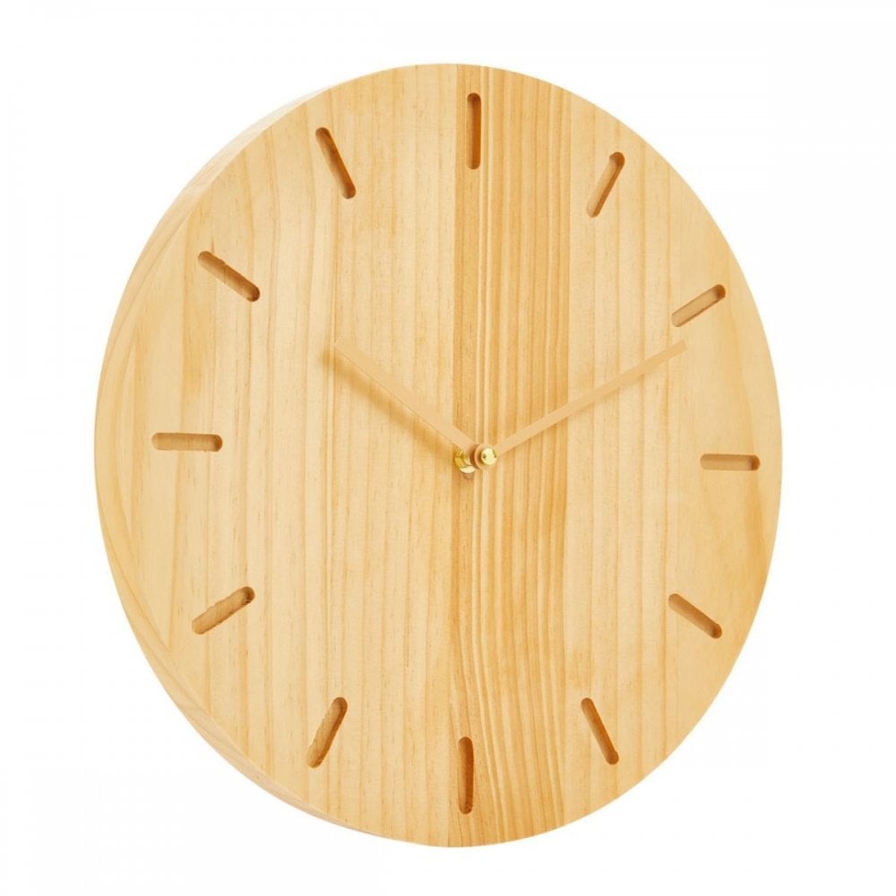 Vitus Natural Wood Effect Wall Clock