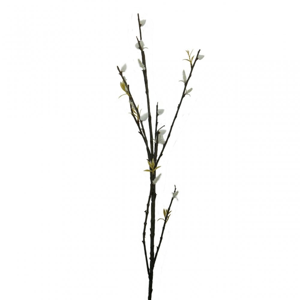 Fiori White Spray Pussy Willow - 96Cm