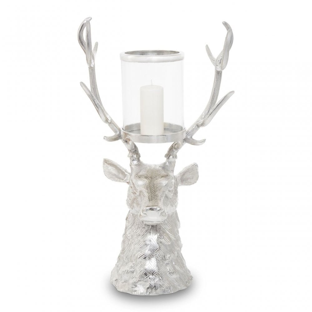 Stag Glass Candle Holder