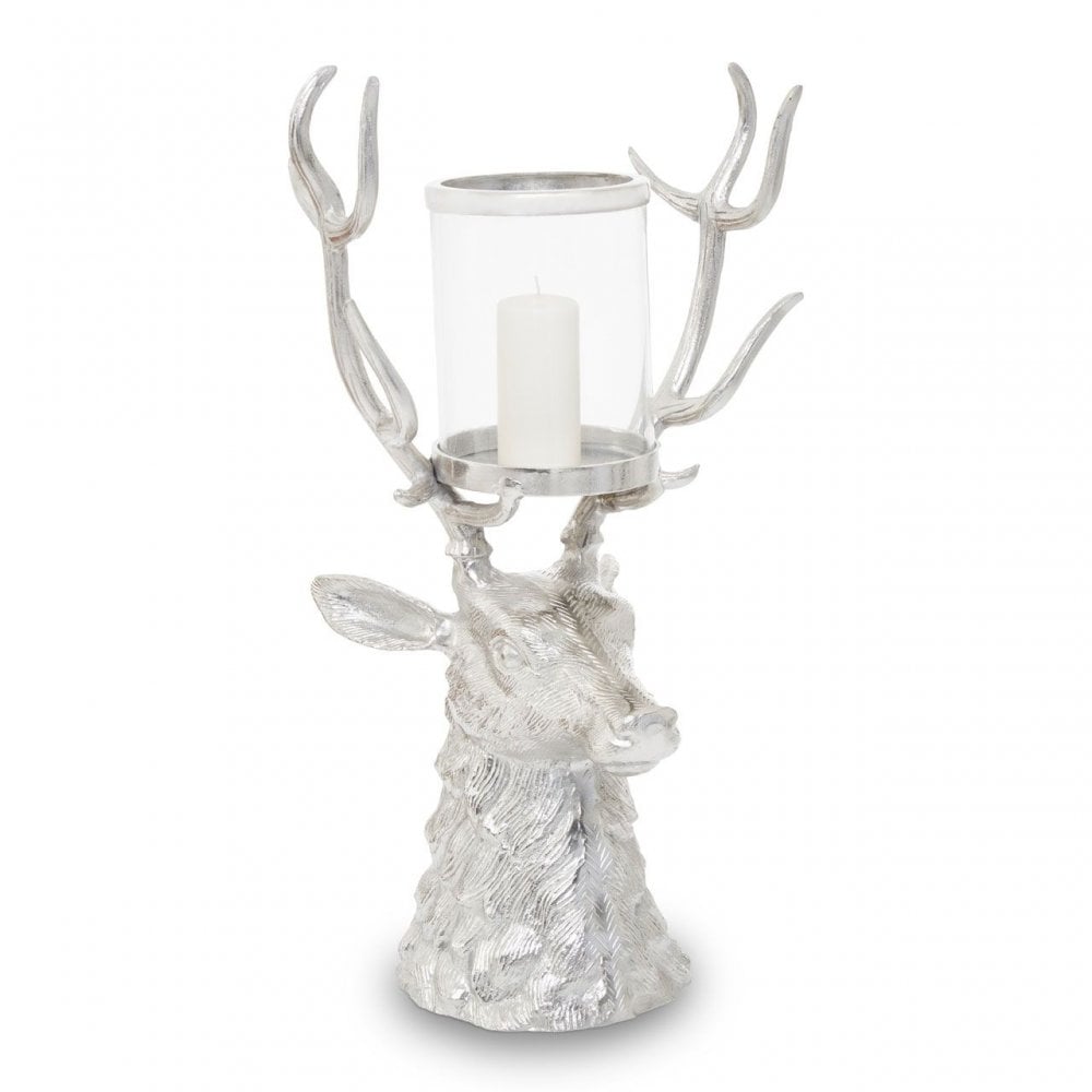 Stag Glass Candle Holder