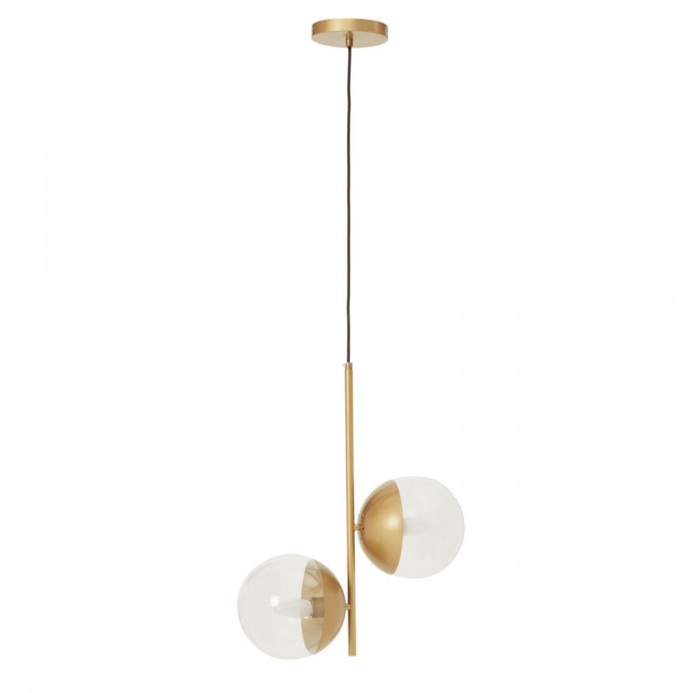 Revive Gold Finish 2 Shades Pendant Light