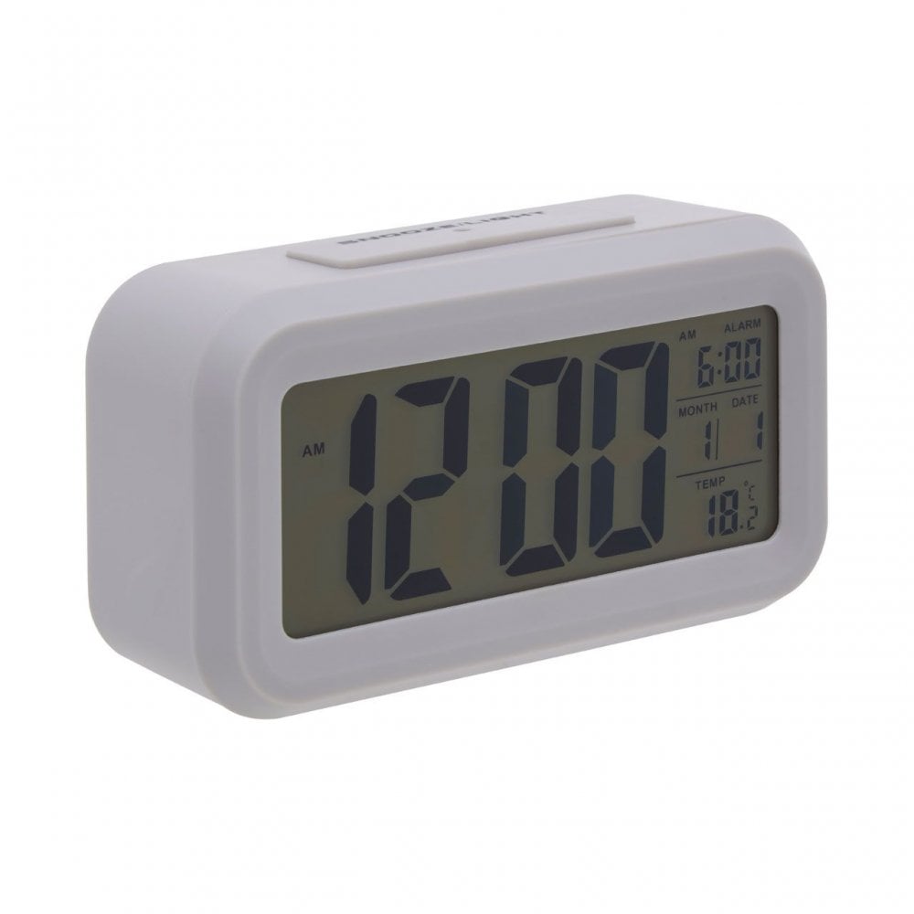 Grey Lcd Digital Clock