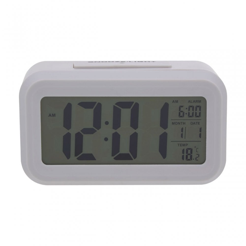 Grey Lcd Digital Clock