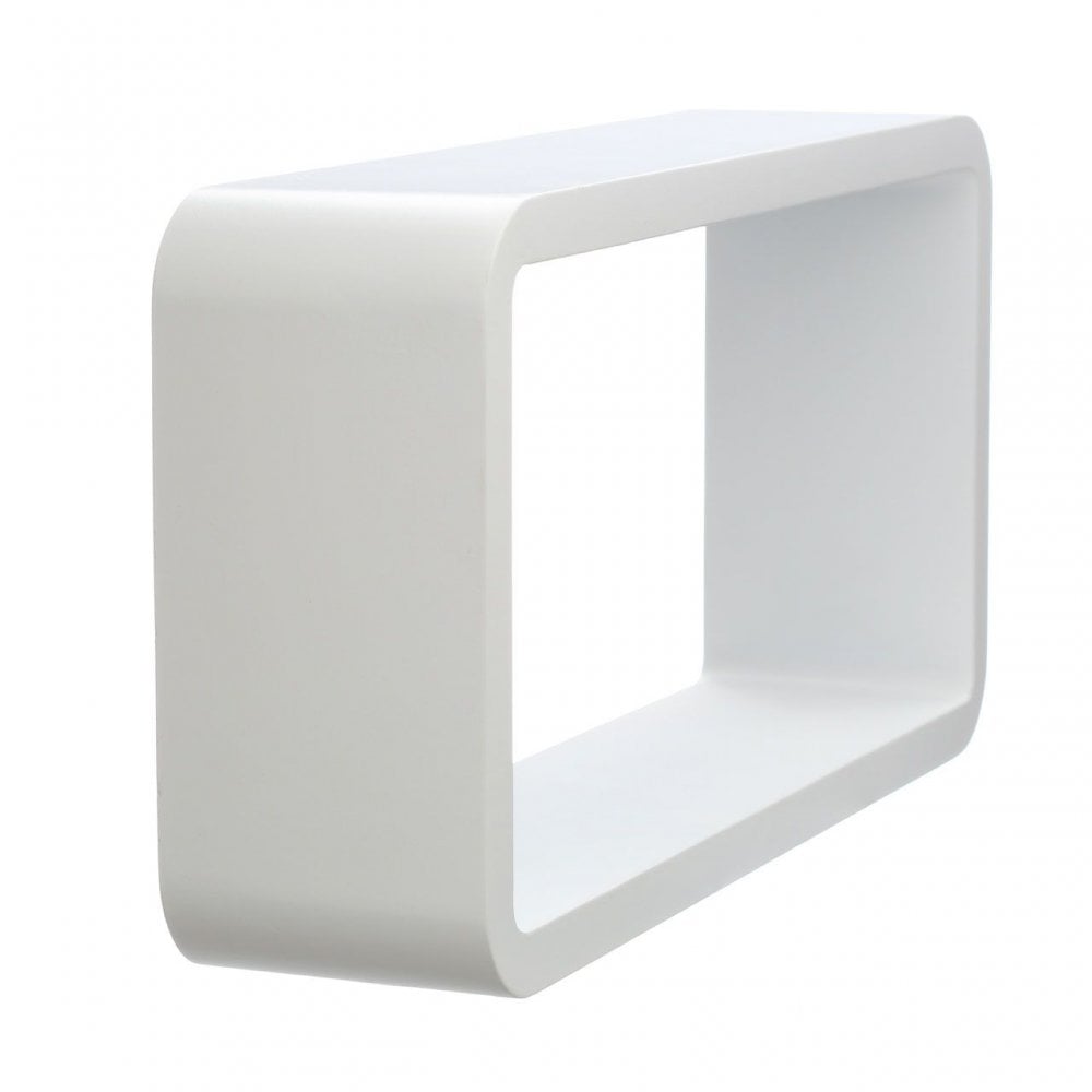 White Wall Cubes - Set Of 3