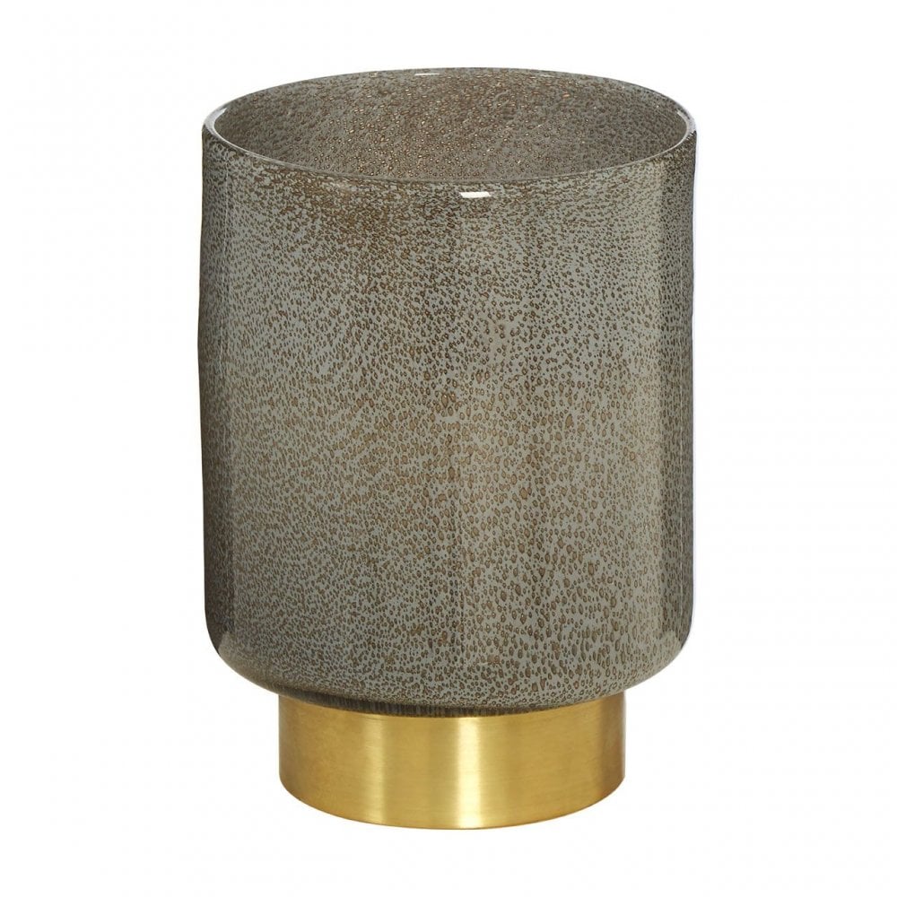 Cleo Small Grey And Gold Vase