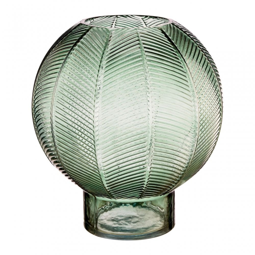 Complements Large Fern Green Glass Vase