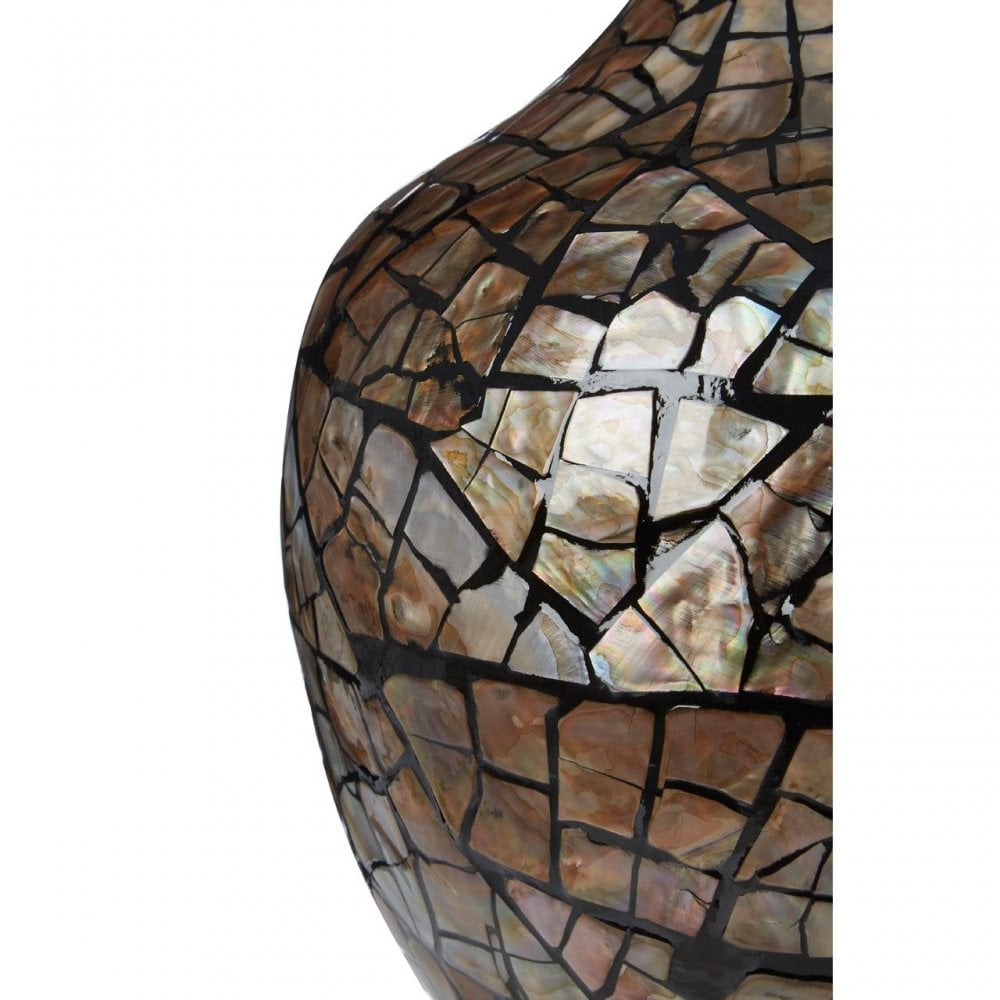 Complements Crackle Mosaic Bottle Vase