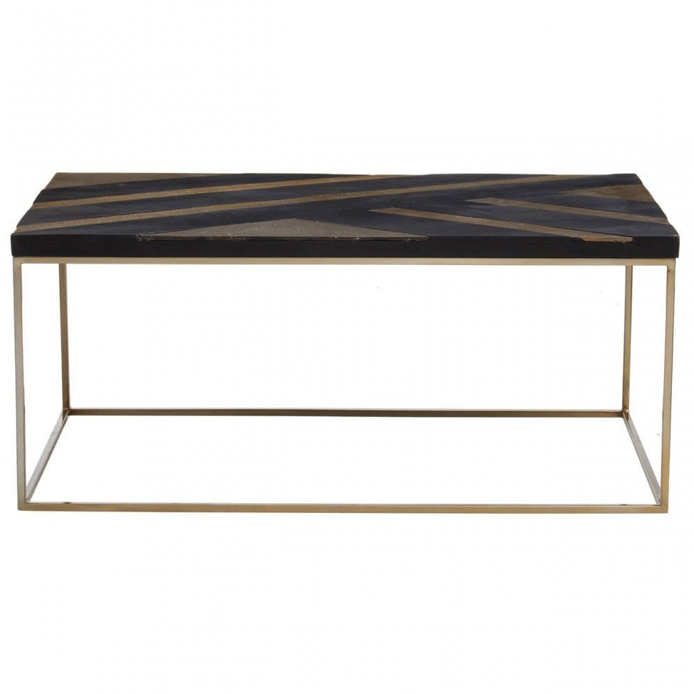 Aris Black And Gold Coffee Table