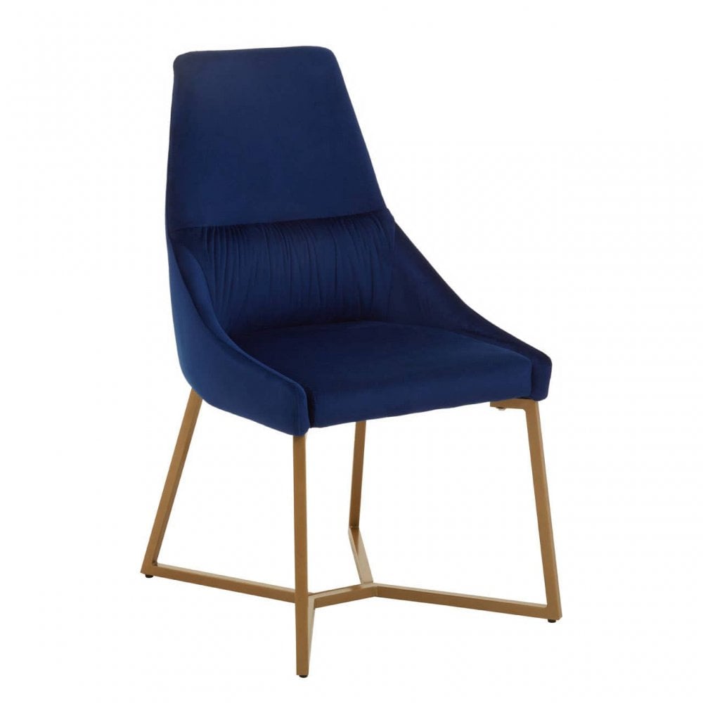 Vieste Midnight Velvet Dinner Chair