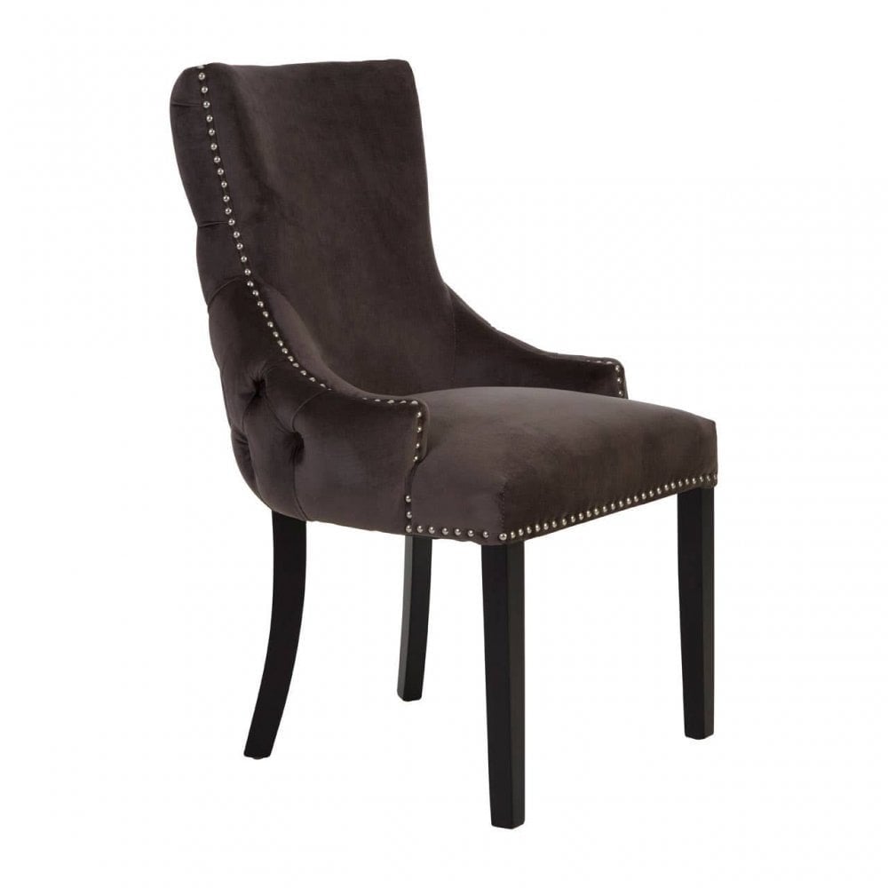 Kensington Townhouse Mink Velvet Dining Chair