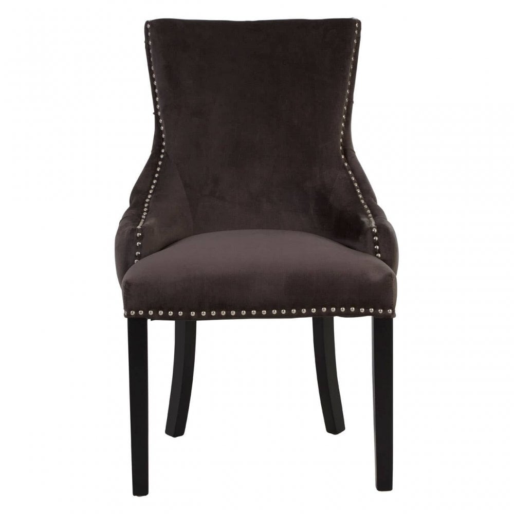 Kensington Townhouse Mink Velvet Dining Chair