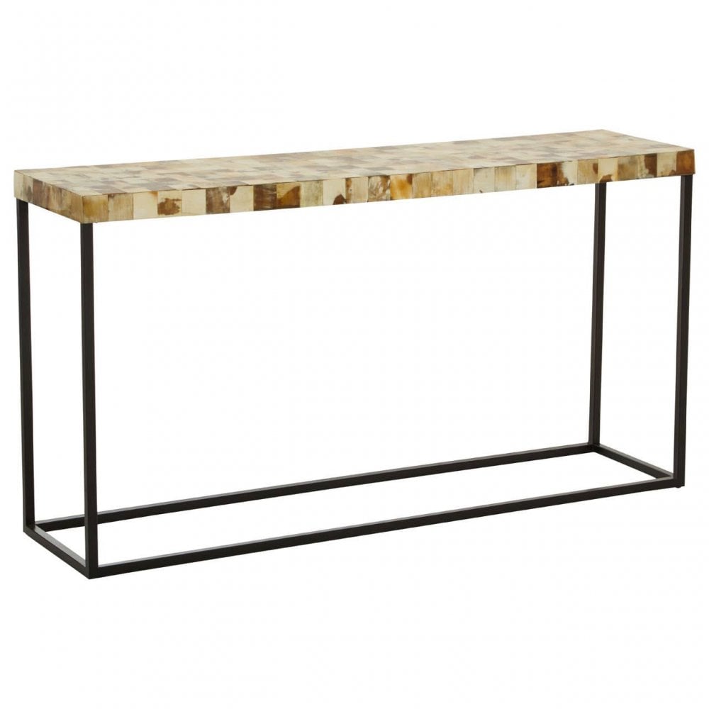 Obra Cream Shell Console Table