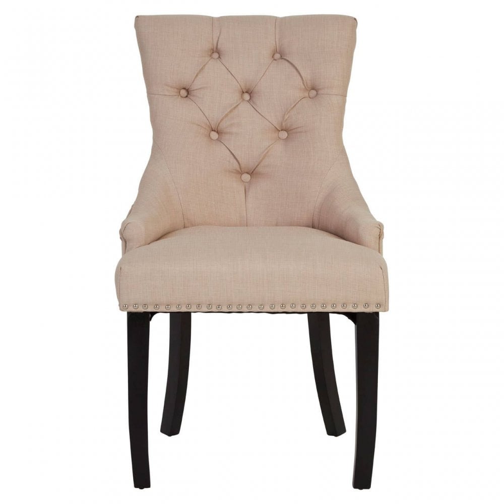 Kensington Townhouse Natural Linen Dining Chair