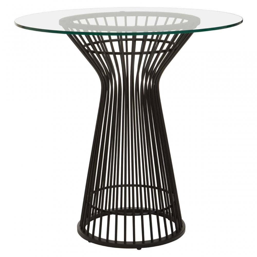 Vogue Round Matte Black Dining Table